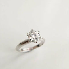 2 Carat Round Cut Diamond Engagement Ring for Women, Solitaire Ring, Wedding Ring