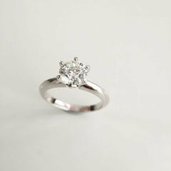 2 Carat Round Cut Diamond Engagement Ring for Women, Solitaire Ring, Wedding Ring