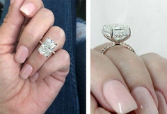 3.5 Carat Radiant Cut Diamond Engagement Ring for Women, Wedding Ring