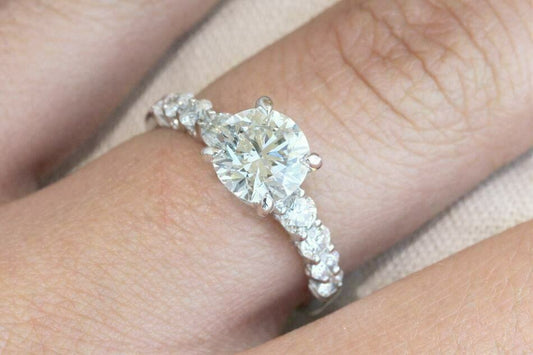 2 Carat Round Cut Diamond Engagement Ring For Women, Anniversary Gifts, Wedding Ring