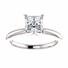 2 Carat Princess Cut CVD Lab Grown Diamond Engagement Ring For Women, Solitaire Engagement Ring, Anniversary Gifts, Christmas Gifts, Wedding Ring