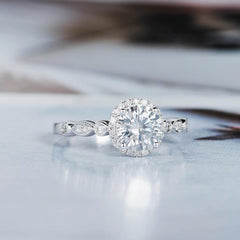 2 Carat Round Cut Diamond Engagement Ring for Women, Wedding Ring
