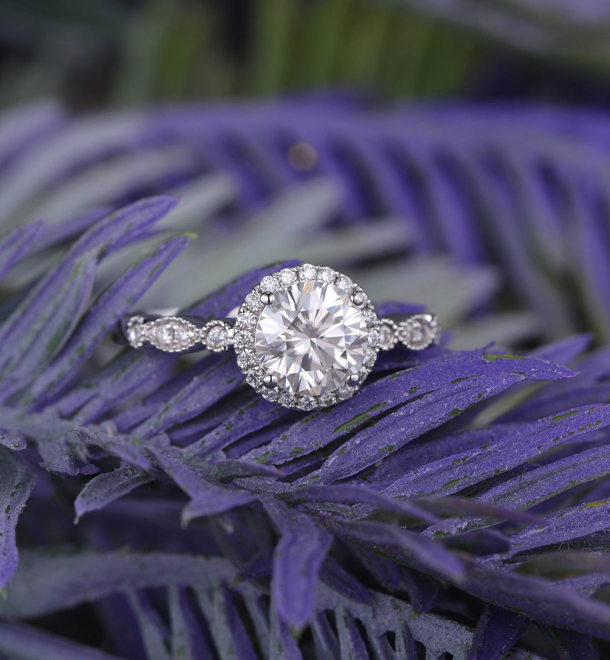 2 Carat Round Cut Diamond Engagement Ring for Women, Wedding Ring