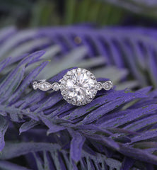 2 Carat Round Cut Diamond Engagement Ring for Women, Wedding Ring