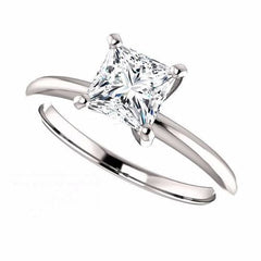 2 Carat Princess Cut CVD Lab Grown Diamond Engagement Ring For Women, Solitaire Engagement Ring, Anniversary Gifts, Christmas Gifts, Wedding Ring