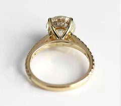 2.5 Carat Round Cut Diamond Engagement Ring for Women, Wedding Ring