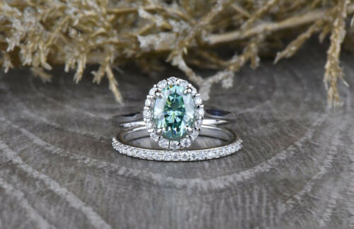 2 Carat Blue Oval Cut Diamond Engagement Ring For Women, Wedding Ring, Christmas Gifts