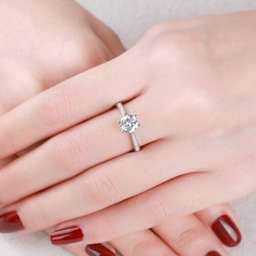 2 Carat Round Cut Diamond Engagement Ring for Women, Wedding Ring, Christmas Gifts