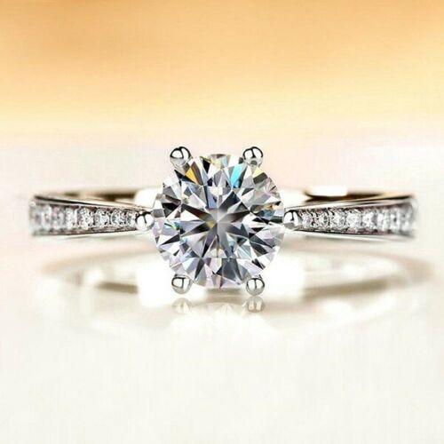 2 Carat Round Cut Diamond Engagement Ring for Women, Wedding Ring, Christmas Gifts