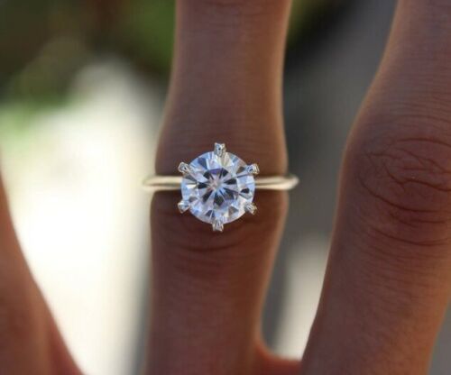 2.50 Carat Round Cut Diamond Engagement Ring For Women, Wedding Ring