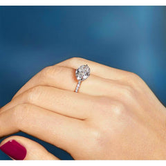 3.5 Carat Oval Cut Diamond Engagement Ring for Women, Wedding Ring, Christmas Gifts, Anniversary Gifts