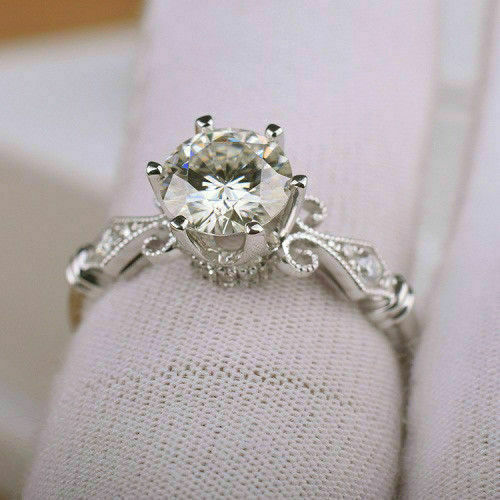 2 Carat Round Cut Diamond Engagement Ring for Women, Wedding Ring, Anniversary Gifts