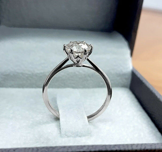 2.5 Carat Round Cut Diamond Engagement Ring for Women, Solitaire Ring, Wedding Ring, Christmas Gifts