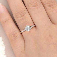 1.5 Carat Round Cut Diamond Engagement Ring for Women, Wedding Ring, Christmas Gifts