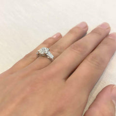 3 Carat Cushion Cut Diamond Engagement Ring for Women, Wedding Ring, Christmas Gifts