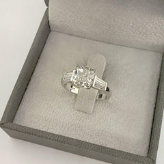 3 Carat Cushion Cut Diamond Engagement Ring for Women, Wedding Ring, Christmas Gifts