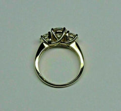 2 Carat Round CVD Lab Grown Diamond Engagement Ring for Women, Three Stone Ring, Anniversary Gifts, Christmas Gifts, Wedding Ring