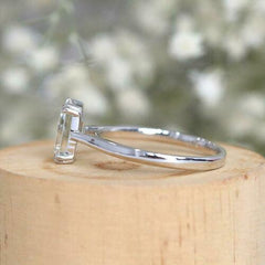2 Carat Emerald Cut Diamond Engagement Ring for Women, Solitaire Ring, Wedding Ring
