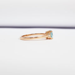 1.5 Carat Blue Round Cut Diamond Engagement Ring For Women, Wedding Ring, Anniversary Gifts For Her