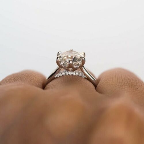 2.5 Carat Round Cut Diamond Engagement Ring for Women, Solitaire Ring, Wedding Ring, Anniversary Gifts
