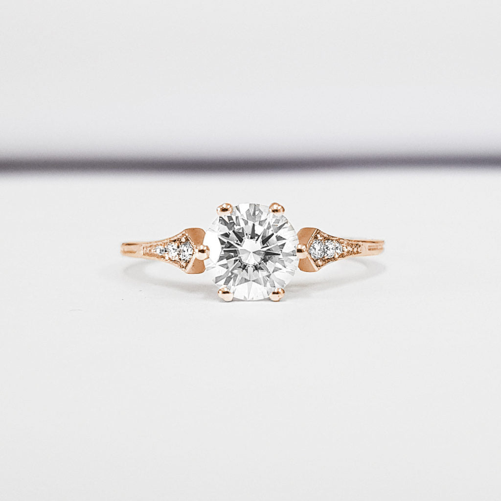 2 Carat Round Cut Diamond Engagement Ring for Women, Wedding Ring, Christmas Gifts