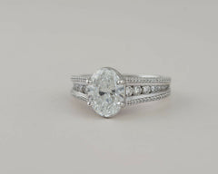 2 Carat Oval Cut Diamond Engagement Ring for Women, Wedding Ring, Christmas Gifts, Anniversary Gifts