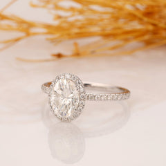 2.5 Carat Oval Cut Diamond Engagement Ring for Women, Wedding Ring, Anniversary Gifts