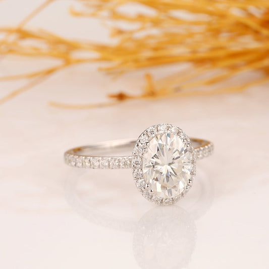 2.5 Carat Oval Cut Diamond Engagement Ring for Women, Wedding Ring, Anniversary Gifts