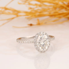 2.5 Carat Oval Cut Diamond Engagement Ring for Women, Wedding Ring, Anniversary Gifts