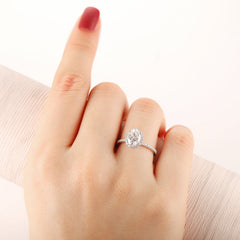 2.5 Carat Oval Cut Diamond Engagement Ring for Women, Wedding Ring, Anniversary Gifts