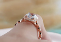 2 Carat Round Cut Diamond Engagement Ring for Women, Wedding Ring, Christmas Gifts