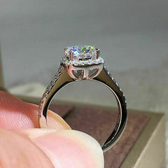 1.5 Carat Round Cut Diamond Engagement Ring for Women, Wedding Ring