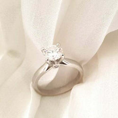 2 Carat Round Cut Diamond Engagement Ring for Women, Solitaire Ring Wedding Ring