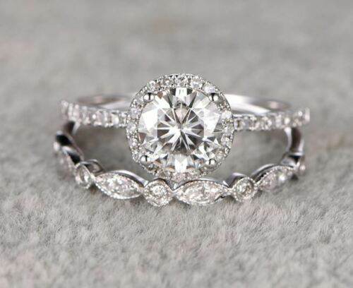 2 Carat Round Cut Diamond Engagement Ring for Women, Wedding Ring, Bridal Set Ring, Anniversary Gifts