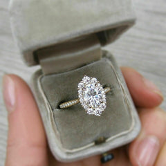 1.5 Carat Oval Cut Diamond Engagement Ring for Women, Wedding Ring, Anniversary Gifts