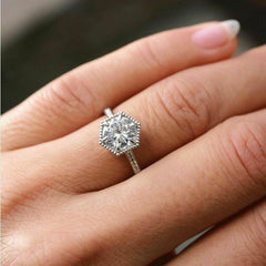 2.5 Carat Round Cut Diamond Engagement Ring for Women, Wedding Ring