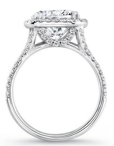 2.5 Carat Round Cut Diamond Engagement Ring for Women, Halo Ring Set, Wedding Ring
