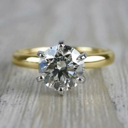 3 Carat Round Cut Diamond Engagement Ring for Women, Wedding Ring, Solitaire Ring, Anniversary Gifts