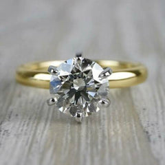 3 Carat Round Cut Diamond Engagement Ring for Women, Wedding Ring, Solitaire Ring, Anniversary Gifts