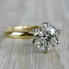 3 Carat Round Cut Diamond Engagement Ring for Women, Wedding Ring, Solitaire Ring, Anniversary Gifts