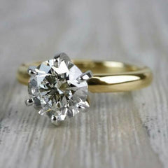 3 Carat Round Cut Diamond Engagement Ring for Women, Wedding Ring, Solitaire Ring, Anniversary Gifts