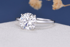 2.5 Carat Round Cut Diamond Engagement Ring for Women, Wedding Ring