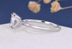 2.5 Carat Round Cut Diamond Engagement Ring for Women, Wedding Ring