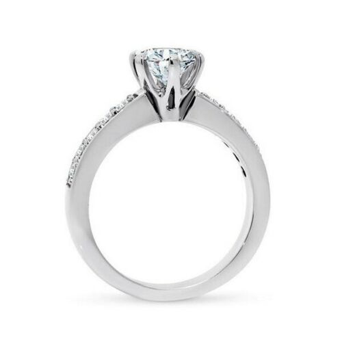 2 Carat Round Cut Diamond Engagement Ring For Women, Wedding Ring, Christmas Gifts