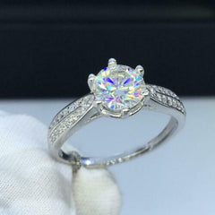 2.5 Carat Round Cut Diamond Engagement Ring For Women, Wedding Ring, Anniversary Gifts For Her