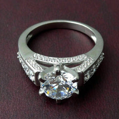 2.5 Carat Round Cut Diamond Engagement Ring for Women, Wedding Ring, Christmas Gifts