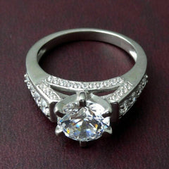 2.5 Carat Round Cut Diamond Engagement Ring for Women, Wedding Ring, Christmas Gifts