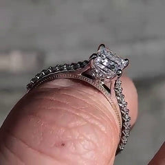 2 Carat Princess Cut Diamond Engagement Ring For Women, Wedding Ring, Anniversary Gifts