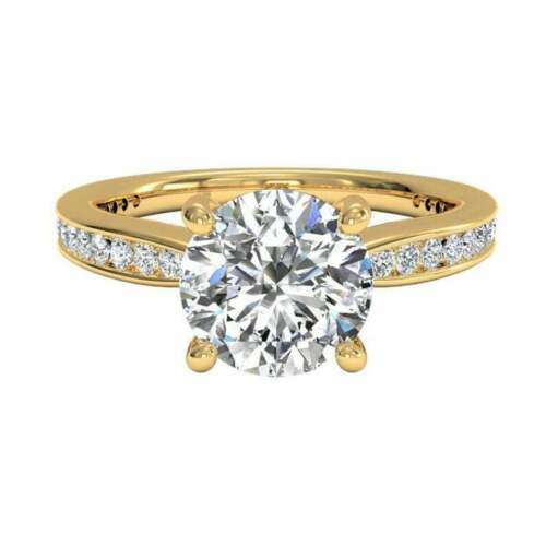 2.5 Carat Round Cut Diamond Engagement Ring for Women, Anniversary Gifts For Her, Wedding Ring