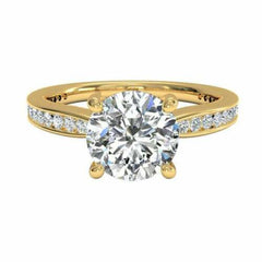 2.5 Carat Round Cut Diamond Engagement Ring for Women, Anniversary Gifts For Her, Wedding Ring